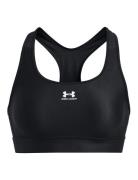 Ua Heatgear Mid Padless Sport Bras & Tops Sports Bras - All Black Unde...