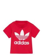 Trefoil Tee Sport T-Kortærmet Skjorte Red Adidas Originals