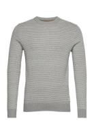 Jjeatlas Knit Crew Neck Noos Tops Knitwear Round Necks Grey Jack & J S