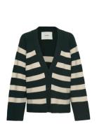 Kaina Stripe Cardigan Tops Knitwear Cardigans Green IVY OAK