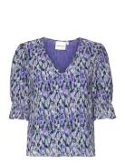 Paula Top Tops T-shirts & Tops Long-sleeved Purple Fabienne Chapot