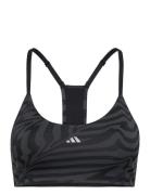 Arimt Ls Ti Jcq Sport Bras & Tops Sports Bras - All Black Adidas Perfo...