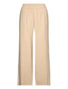 Vmcarmen Hw Wide Pull-On Pant Noos Bottoms Trousers Wide Leg Beige Ver...