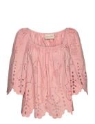 Misa Tops Blouses Long-sleeved Pink Stella Nova