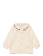 Nmflofine Ls Shirt Tops Shirts Long-sleeved Shirts Cream Name It