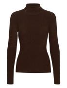 Silvigz Rollneck Tops Knitwear Turtleneck Burgundy Gestuz