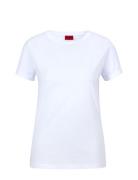 The Plain Tee Tops T-shirts & Tops Short-sleeved White HUGO