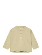 Classic Crisp Poplin Shirt Tops T-shirts Long-sleeved T-Skjorte Green ...