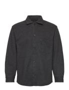 Jorzac Melange Overshirt Ls Tops Overshirts Black Jack & J S