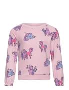 Nmfnannine Ls Sweat Bru Tops Sweatshirts & Hoodies Sweatshirts Pink Na...