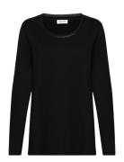 T-Shirt 1/1 Sleeve Tops T-shirts & Tops Long-sleeved Black Gerry Weber