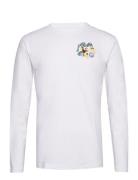 Mel Wizard Badge Long Sleeve Tops T-Langærmet Skjorte White Double A B...