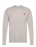 Mel Longsleeve Gots Tops T-Langærmet Skjorte Grey Double A By Wood Woo...