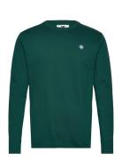 Mel Longsleeve Gots Gots Tops T-Langærmet Skjorte Green Double A By Wo...