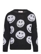 Kogwink L/S O-Neck Knt Tops Knitwear Pullovers Black Kids Only