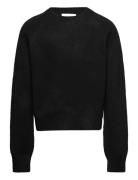 Iben Knit Tops Knitwear Pullovers Black Grunt