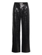 Slfalaia Hw Long Sequins Pant B Bottoms Trousers Wide Leg Black Select...