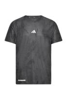 Ult Aop Hr Tee Sport T-Kortærmet Skjorte Grey Adidas Performance