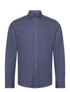 Bs Edvald Slim Fit Shirt Tops Shirts Business Navy Bruun & Stengade