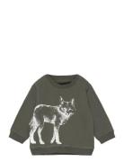 Sweatshirt Tops Sweatshirts & Hoodies Sweatshirts Khaki Green Sofie Sc...