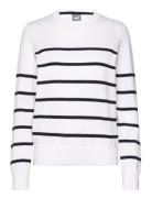 W Resort Crewneck Sweater Tops Sweatshirts & Hoodies Sweatshirts White...