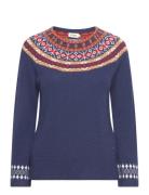 Vera Jumper Tops Knitwear Jumpers Navy Jumperfabriken