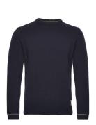 Cameron O-Neck Knit Tops Knitwear Round Necks Navy Fat Moose