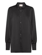 Wa-Tilda 1 Tops Blouses Long-sleeved Black Wasabiconcept