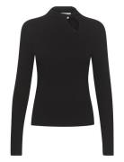 Drewgz Ls Knot Blouse Tops T-shirts & Tops Long-sleeved Black Gestuz