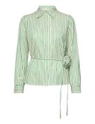 Linna Shirt Tops Shirts Long-sleeved Green NORR