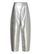 Zazaiw Pant Bottoms Trousers Wide Leg Silver InWear