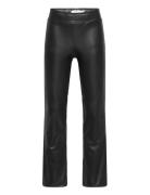 Nkftapu Bootcut Pu Pant Bottoms Trousers Black Name It