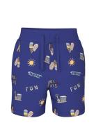 Nmmfrej Sweat Shorts Box Unb Bottoms Shorts Blue Name It