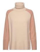 Edina Tops Knitwear Turtleneck Cream Reiss