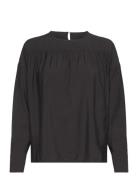 Alyssa Top Tops Blouses Long-sleeved Black NORR