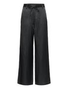 David - High Shine Blend Rd Bottoms Trousers Wide Leg Black Day Birger...