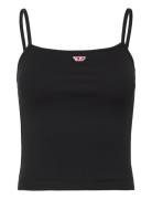 T-Hop-D Tank Top Tops T-shirts & Tops Sleeveless Black Diesel