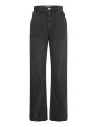 High-Rise Wideleg Jeans Bottoms Jeans Wide Grey Mango