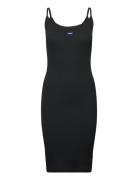 Narya_B_1 Knælang Kjole Black HUGO BLUE