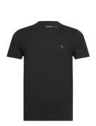 Anf Mens Knits Tops T-Kortærmet Skjorte Black Abercrombie & Fitch