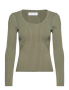 Saeve Sweater 15172 Tops Knitwear Jumpers Green Samsøe Samsøe