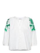 Kisty Tops Blouses Long-sleeved White Desigual