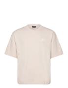 Cameron Loose Tee Designers T-Kortærmet Skjorte Cream J. Lindeberg