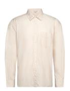 Os Compact Poplin Shirt Tops Shirts Casual Cream GANT