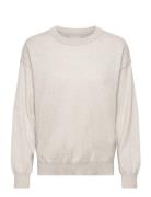 Superfine Lambswool C-Neck Tops Knitwear Jumpers Grey GANT