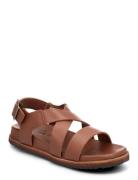 Sadie Cross Flade Sandaler Brown Kamik