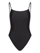 Solid Euna Swimsuit Badedragt Badetøj Black Becksöndergaard