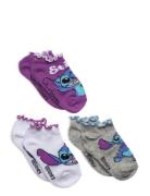 Pack 3 Low Socks Sokker Strømper Multi/patterned Lilo & Stitch