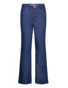 Diana Pants Stretch Denim Bottoms Jeans Wide Blue Naja Lauf