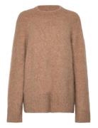 Fure Fluffy Knit Sweater Tops Knitwear Jumpers Beige HOLZWEILER